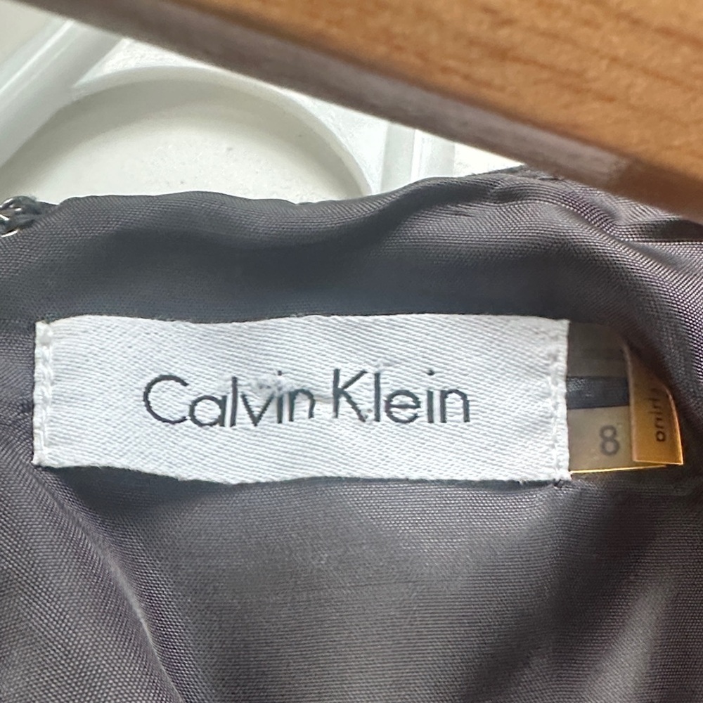 Calvin Klein Collection Grey Midi Dress - Picture 7 of 7